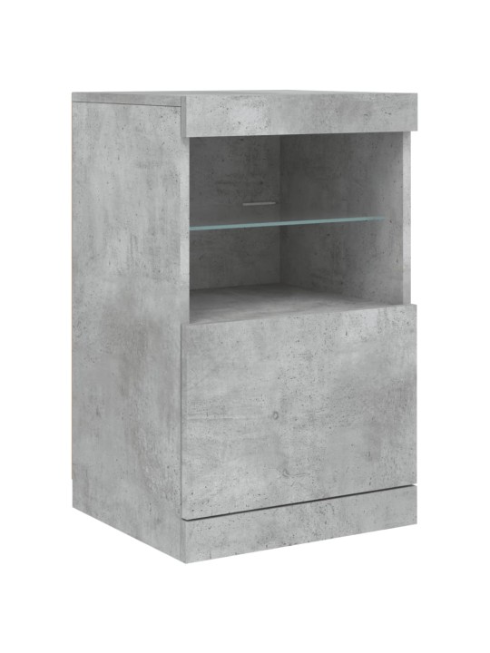 Příborník s LED osvětlením betonově šedý 41 x 37 x 67 cm