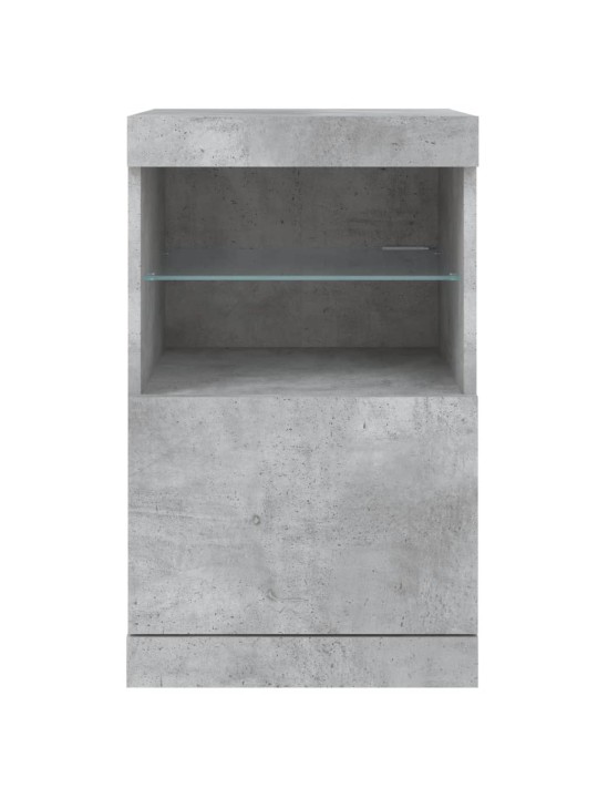 Příborník s LED osvětlením betonově šedý 41 x 37 x 67 cm