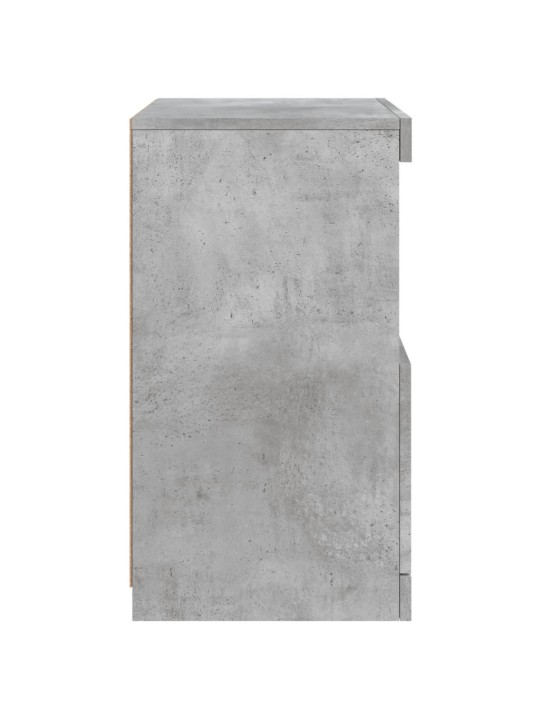 Příborník s LED osvětlením betonově šedý 41 x 37 x 67 cm