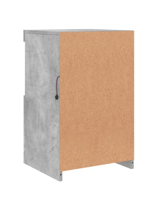 Příborník s LED osvětlením betonově šedý 41 x 37 x 67 cm