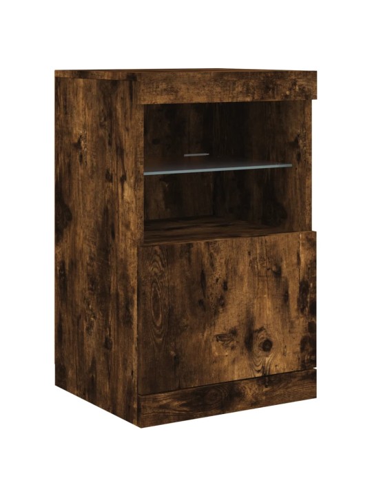 Příborník s LED osvětlením kouřový dub 41 x 37 x 67 cm