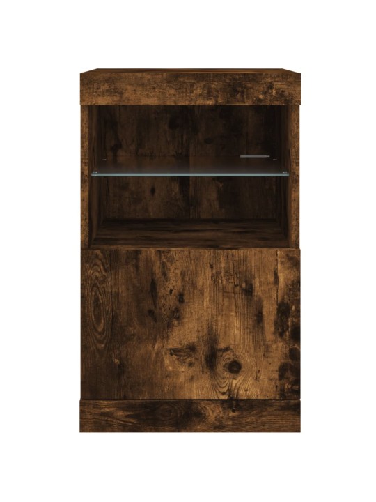 Příborník s LED osvětlením kouřový dub 41 x 37 x 67 cm