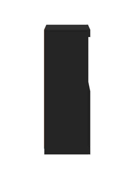 Příborník s LED osvětlením černý 41 x 37 x 100 cm