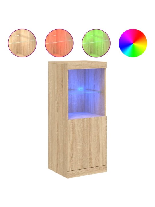 Příborník s LED osvětlením dub sonoma 41 x 37 x 100 cm
