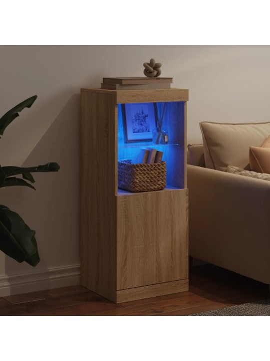 Příborník s LED osvětlením dub sonoma 41 x 37 x 100 cm