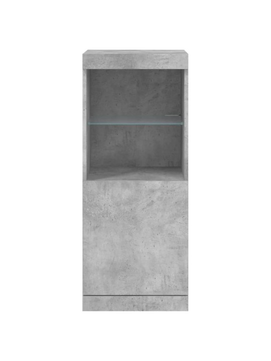Příborník s LED osvětlením betonově šedý 41 x 37 x 100 cm