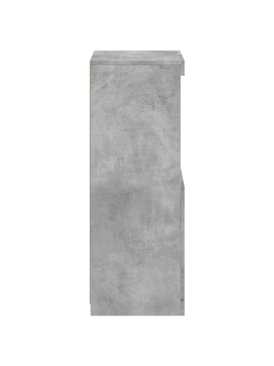 Příborník s LED osvětlením betonově šedý 41 x 37 x 100 cm