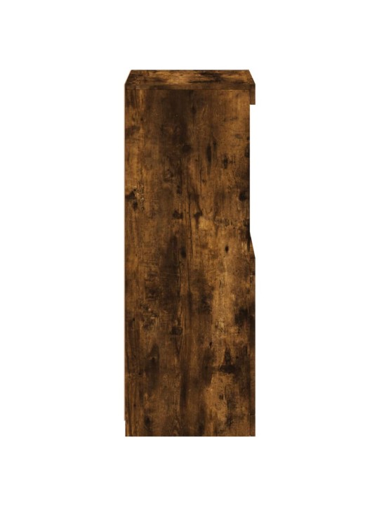 Příborník s LED osvětlením kouřový dub 41 x 37 x 100 cm