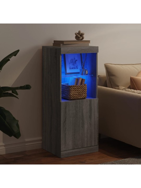 Příborník s LED osvětlením šedý sonoma 41 x 37 x 67 cm