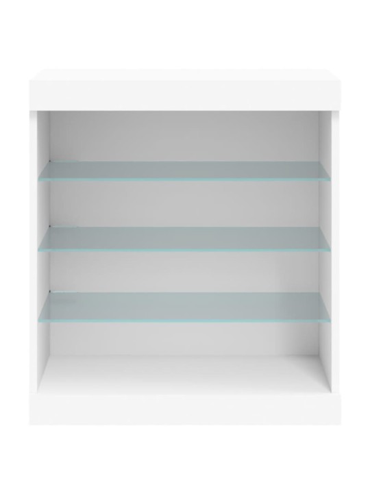 Příborník s LED osvětlením bílý 60,5 x 37 x 67 cm
