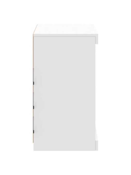 Příborník s LED osvětlením bílý 60,5 x 37 x 67 cm