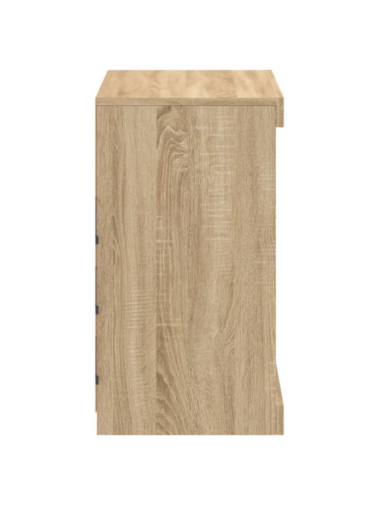 Příborník s LED osvětlením dub sonoma 60,5 x 37 x 67 cm