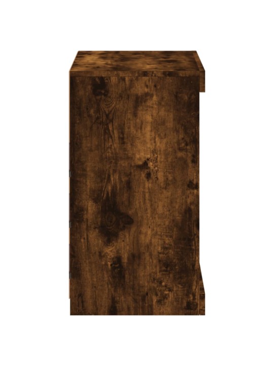 Příborník s LED osvětlením kouřový dub 60,5 x 37 x 67 cm