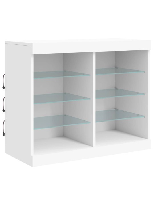Příborník s LED osvětlením bílý 81 x 37 x 67 cm