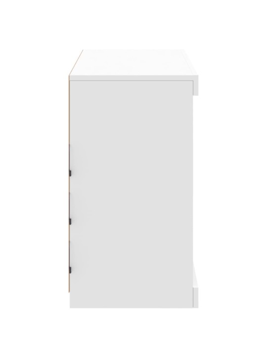 Příborník s LED osvětlením bílý 81 x 37 x 67 cm