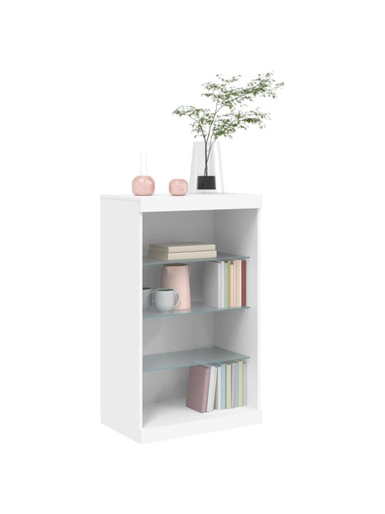 Příborník s LED osvětlením bílý 60,5 x 37 x 100 cm