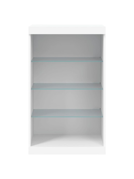Příborník s LED osvětlením bílý 60,5 x 37 x 100 cm