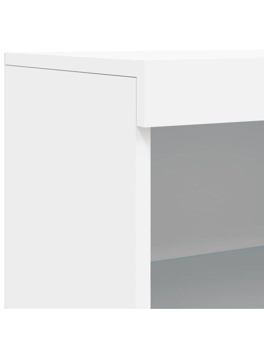 Příborník s LED osvětlením bílý 60,5 x 37 x 100 cm