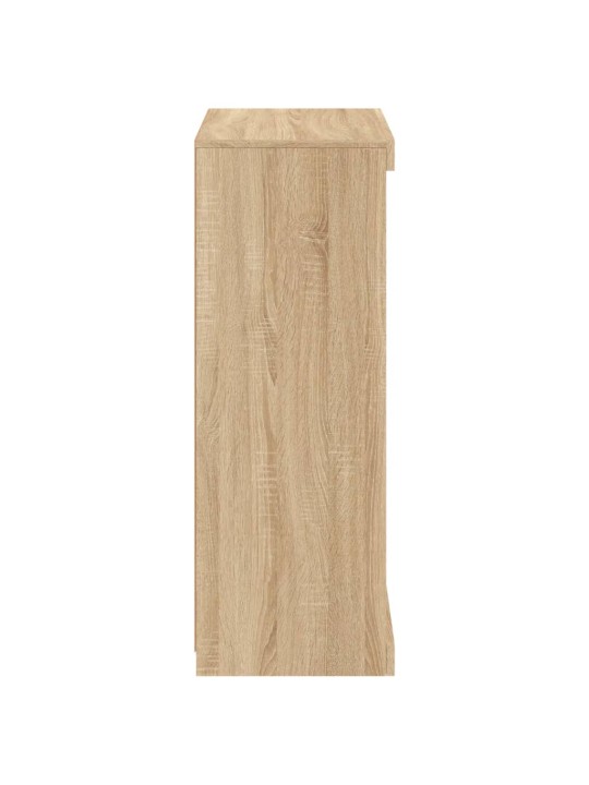 Příborník s LED osvětlením dub sonoma 60,5 x 37 x 100 cm