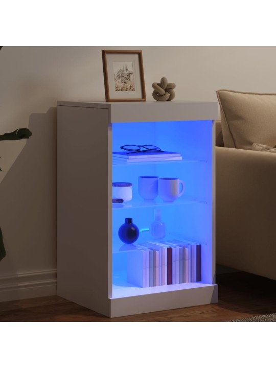 Příborník s LED osvětlením bílý 41 x 37 x 67 cm