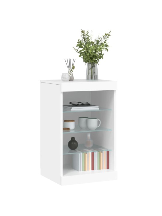 Příborník s LED osvětlením bílý 41 x 37 x 67 cm