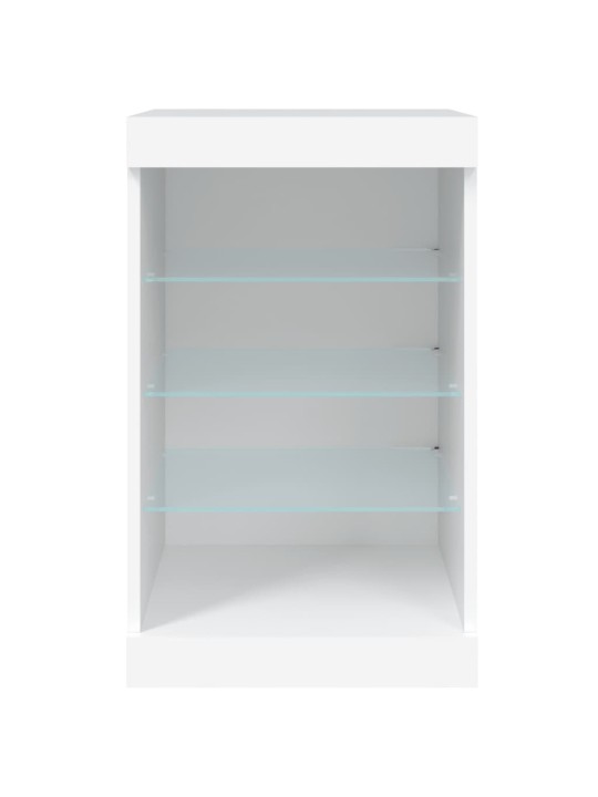 Příborník s LED osvětlením bílý 41 x 37 x 67 cm
