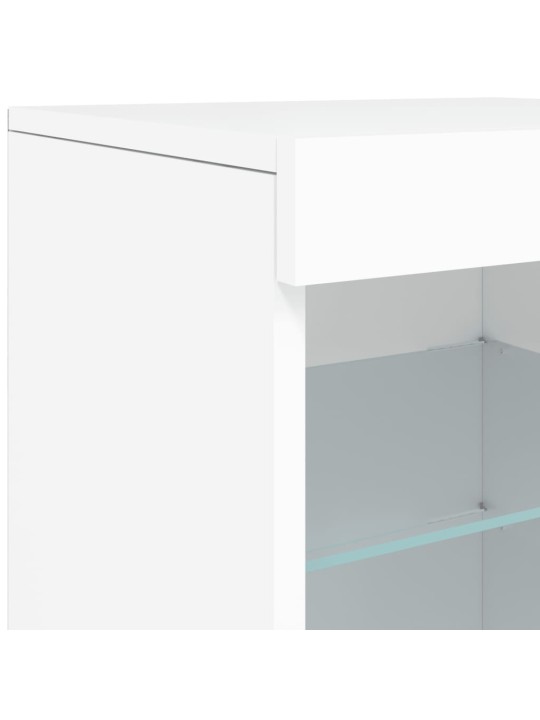 Příborník s LED osvětlením bílý 41 x 37 x 67 cm