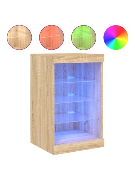 Příborník s LED osvětlením dub sonoma 41 x 37 x 67 cm