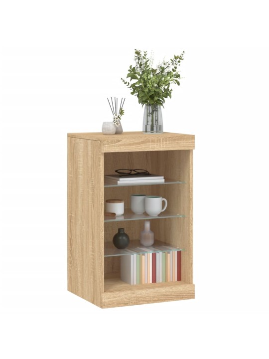 Příborník s LED osvětlením dub sonoma 41 x 37 x 67 cm