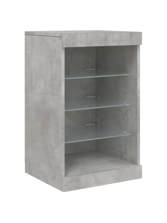 Příborník s LED osvětlením betonově šedý 41 x 37 x 67 cm