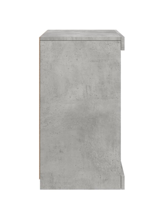 Příborník s LED osvětlením betonově šedý 41 x 37 x 67 cm