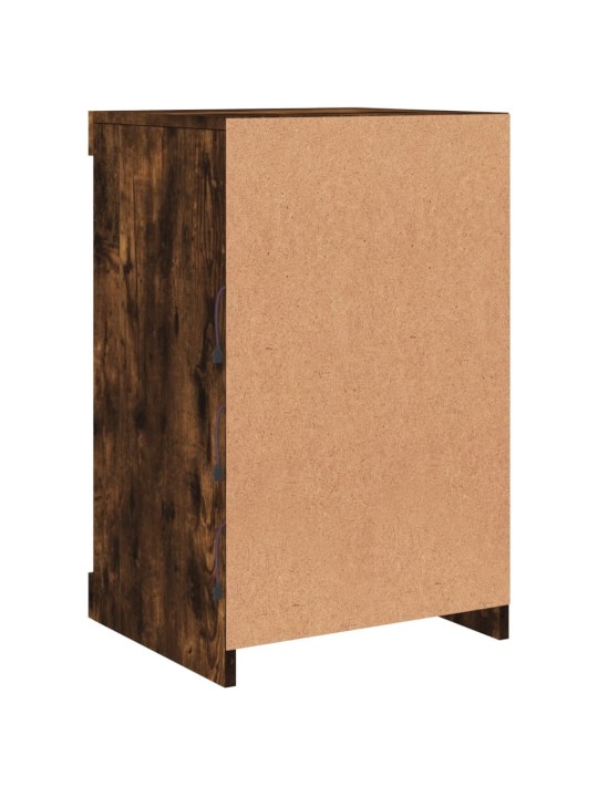 Příborník s LED osvětlením kouřový dub 41 x 37 x 67 cm