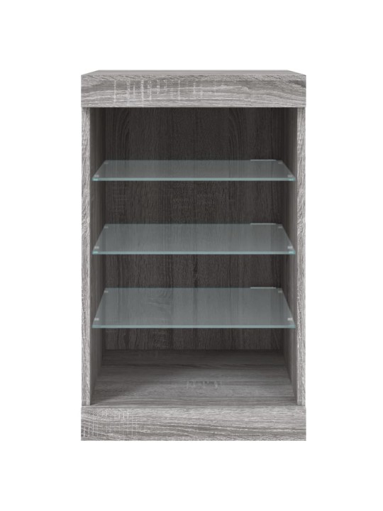 Příborník s LED osvětlením šedý sonoma 41 x 37 x 67 cm
