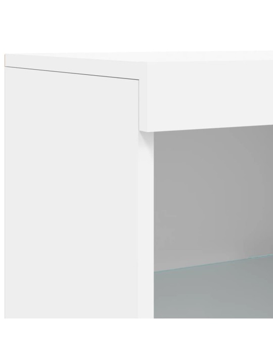 Příborník s LED osvětlením bílý 41 x 37 x 100 cm