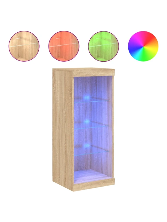 Příborník s LED osvětlením dub sonoma 41 x 37 x 100 cm