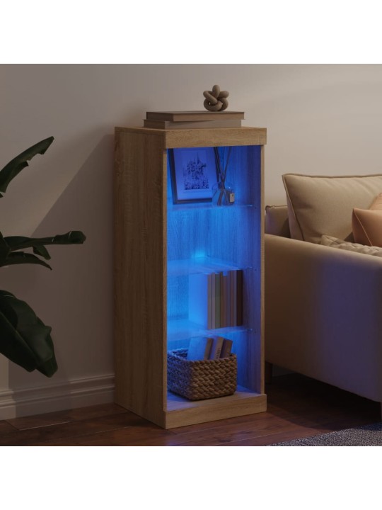 Příborník s LED osvětlením dub sonoma 41 x 37 x 100 cm