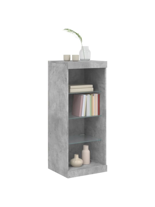 Příborník s LED osvětlením betonově šedý 41 x 37 x 100 cm