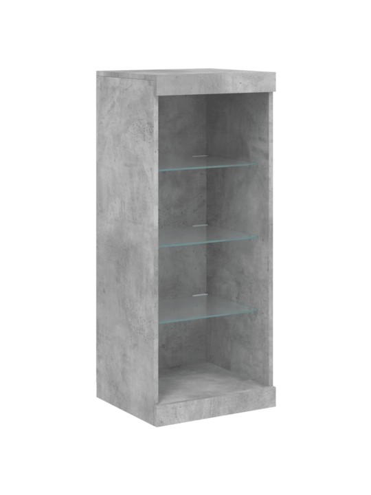 Příborník s LED osvětlením betonově šedý 41 x 37 x 100 cm
