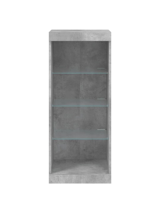 Příborník s LED osvětlením betonově šedý 41 x 37 x 100 cm