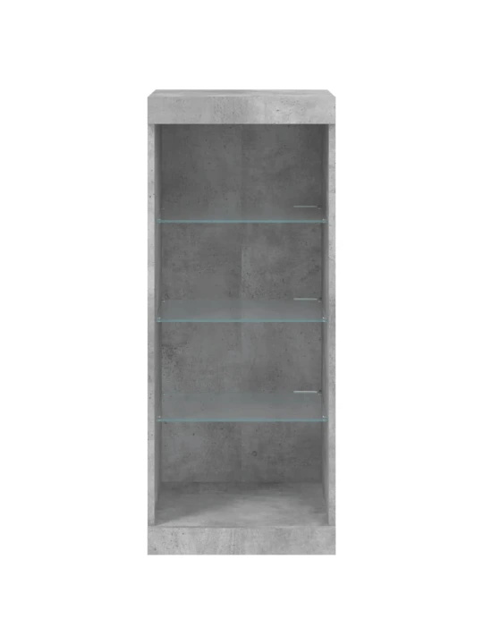 Příborník s LED osvětlením betonově šedý 41 x 37 x 100 cm