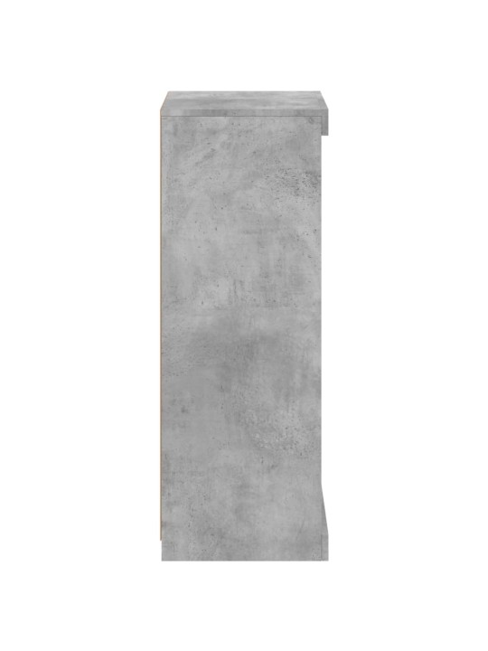 Příborník s LED osvětlením betonově šedý 41 x 37 x 100 cm