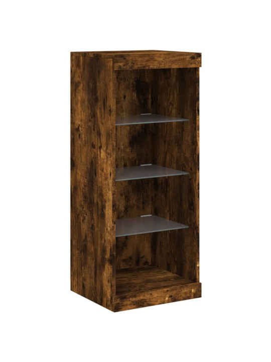 Příborník s LED osvětlením kouřový dub 41 x 37 x 100 cm