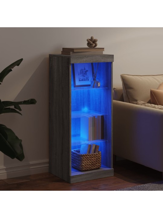 Příborník s LED osvětlením šedý sonoma 41 x 37 x 67 cm