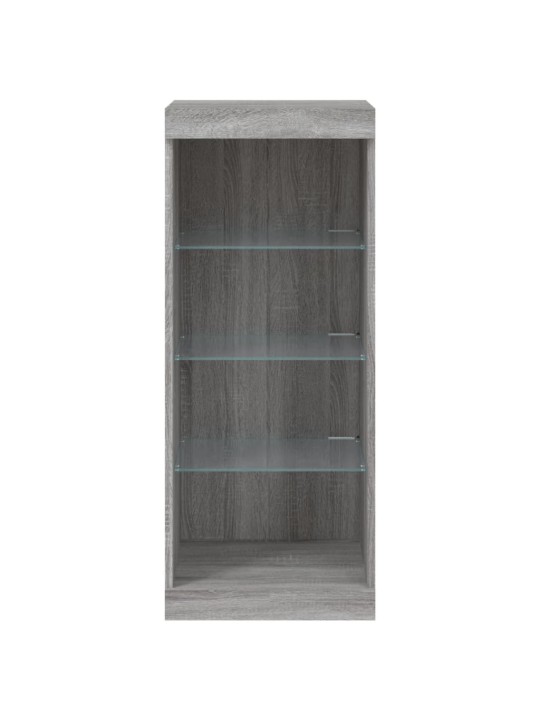 Příborník s LED osvětlením šedý sonoma 41 x 37 x 67 cm