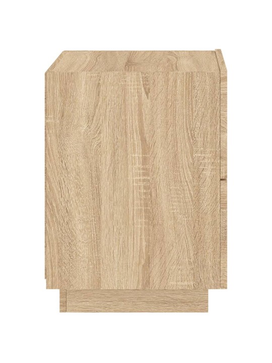 Noční stolky s LED osvětlením 2 ks dub sonoma kompozitní dřevo