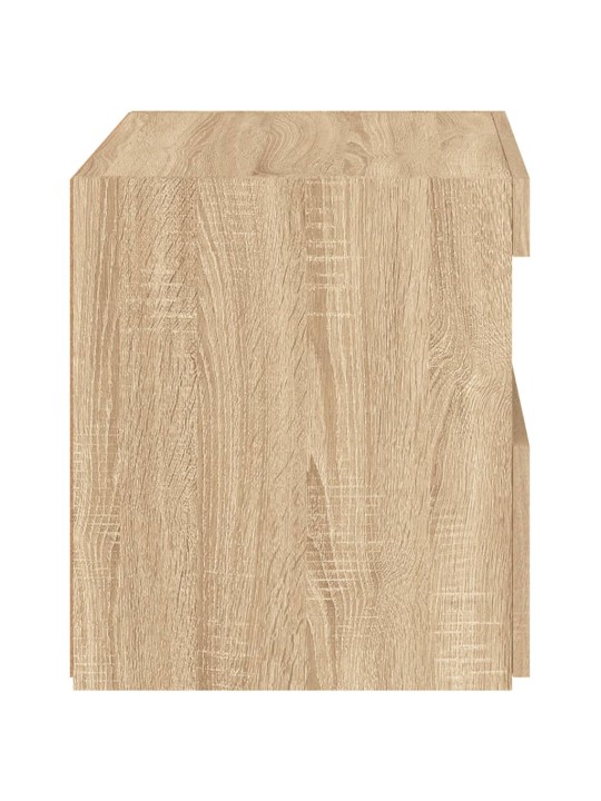 Noční stolky s LED osvětlením 2 ks dub sonoma 50 x 40 x 45 cm