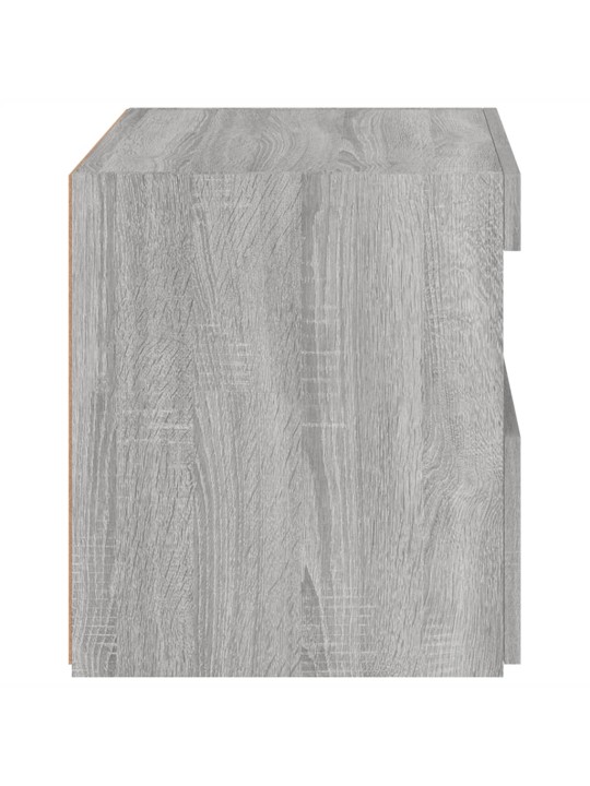 Noční stolky s LED osvětlením 2 ks šedé sonoma 50 x 40 x 45 cm