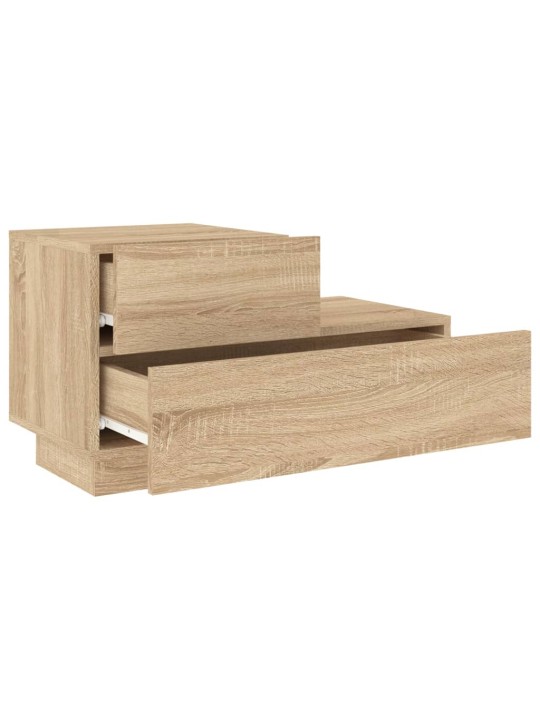 Noční stolek s LED osvětlením dub sonoma 70 x 36 x 40,5 cm