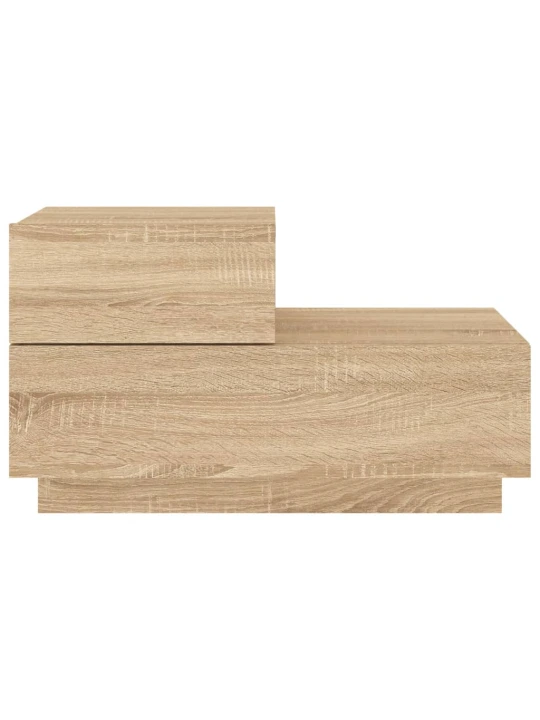 Noční stolek s LED osvětlením dub sonoma 70 x 36 x 40,5 cm