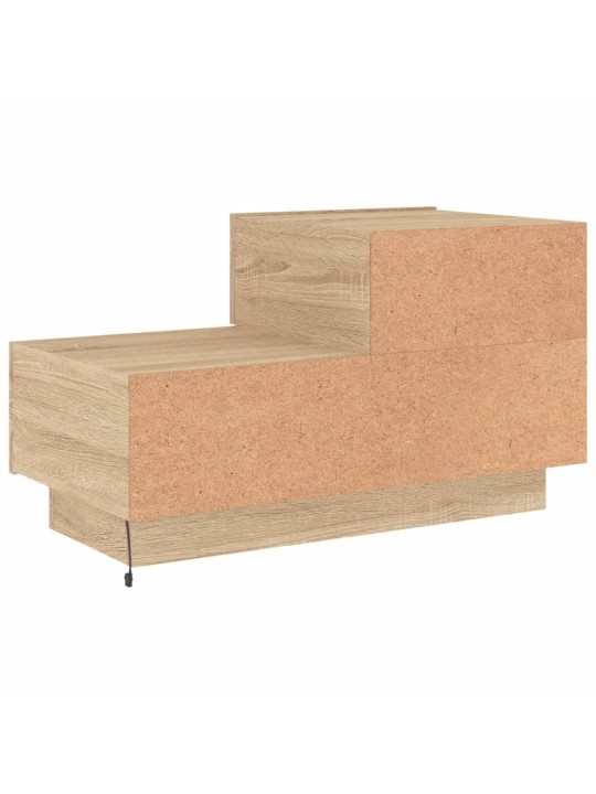 Noční stolek s LED osvětlením dub sonoma 70 x 36 x 40,5 cm
